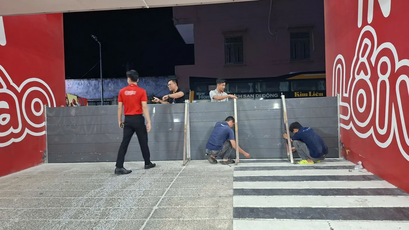Vách ngăn chống ngập siêu thị GO! Quy Nhơn (Gia Lai)